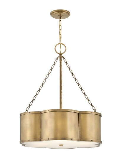 Chance 3 Light Small Drum Chandelier